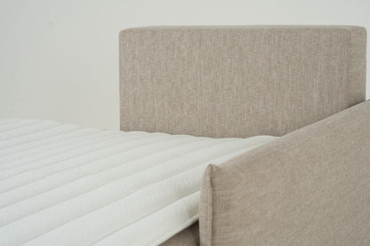 Model 12 Sofa Bed with Storage 3 Seater Left Chaise, Pumice