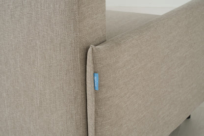 Model 12 Sofa Bed with Storage 3 Seater Left Chaise, Pumice