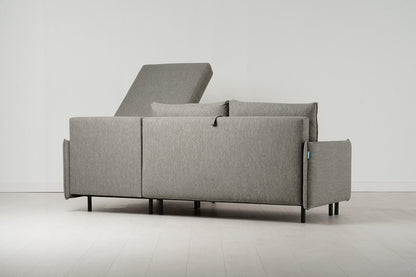 Model 12 Sofa Bed with Storage 3 Seater Right Chaise, Shadow