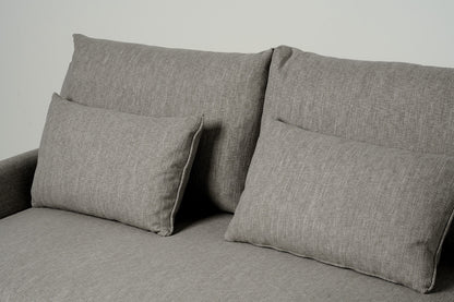 Model 12 Sofa Bed with Storage 3 Seater Left Chaise, Shadow