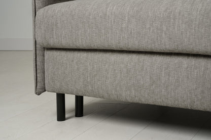 Model 12 Sofa Bed with Storage 3 Seater Right Chaise, Shadow