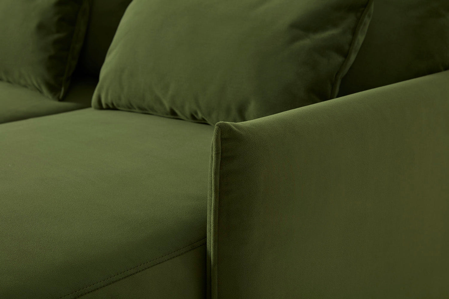 Model 12 Sofa Bed with Storage 3 Seater Left Chaise, Vine