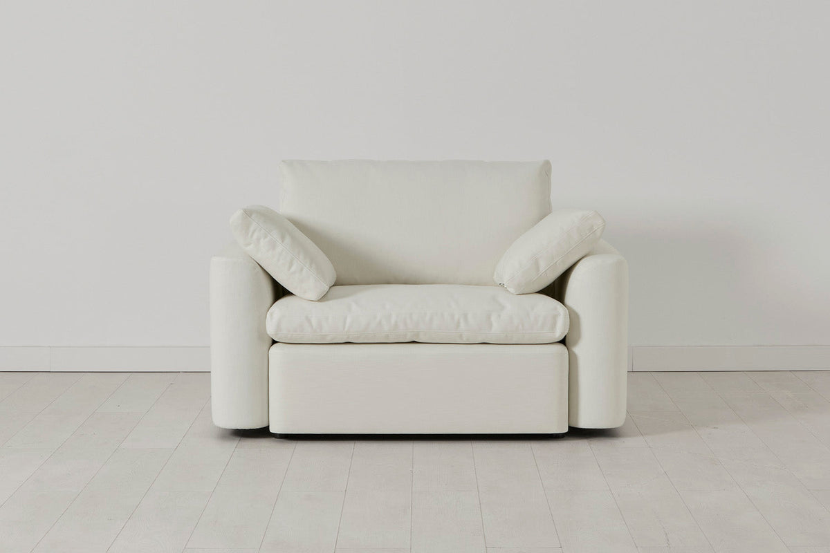 Model 13 Loveseat, White