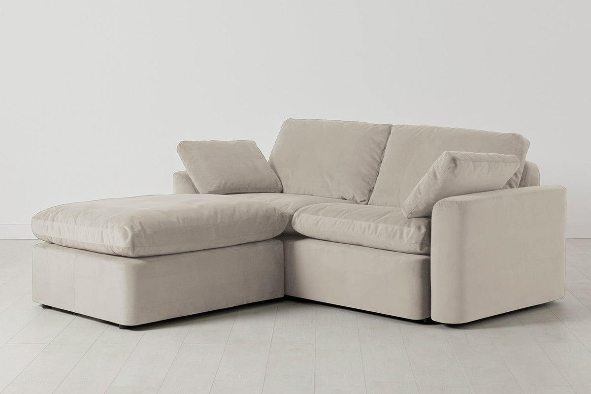 Model 13 2-Seater Left Chaise Sofa, Bone