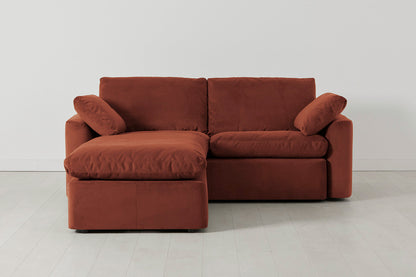 Model 13 2-Seater Left Chaise Sofa, Brick