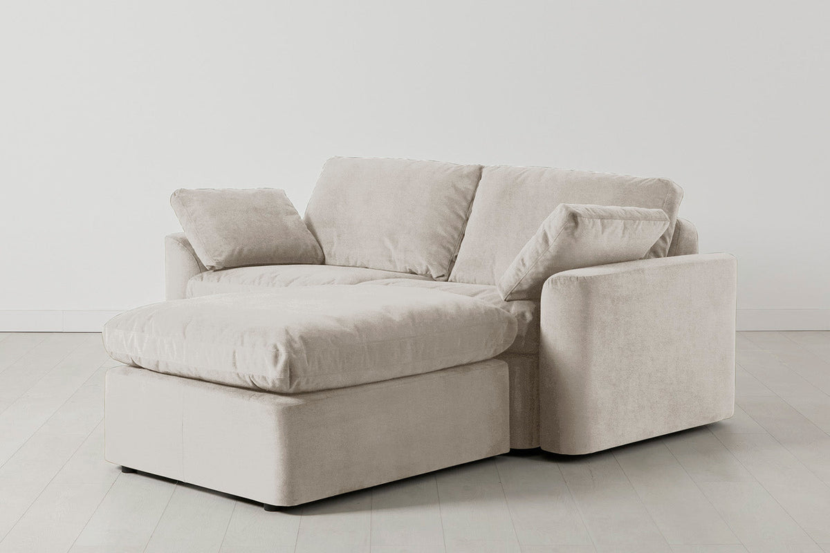 Model 13 2-Seater Right Chaise Sofa, Chalk