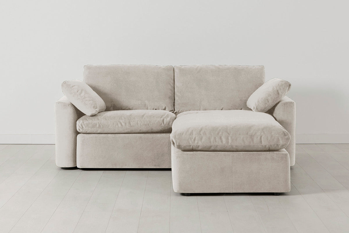 Model 13 2-Seater Right Chaise Sofa, Chalk