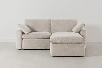 Model 13 2-Seater Right Chaise Sofa, Chalk