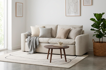 Model 13 2-Seater Sofa, Parchment