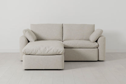 Model 13 2-Seater Left Chaise Sofa, Parchment