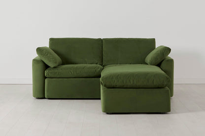 2-Seater Sofa in green velvet