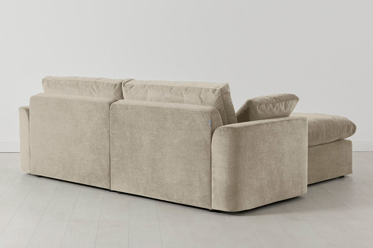 Model 13 3-Seater Sofa with Ottoman, Flax