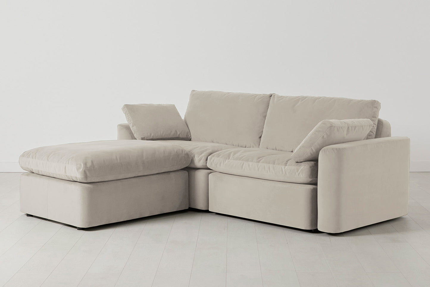 Model 13 3-Seater Left Chaise Sofa, Bone