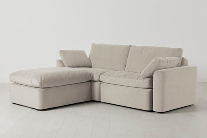 Model 13 3-Seater Left Chaise Sofa, Bone