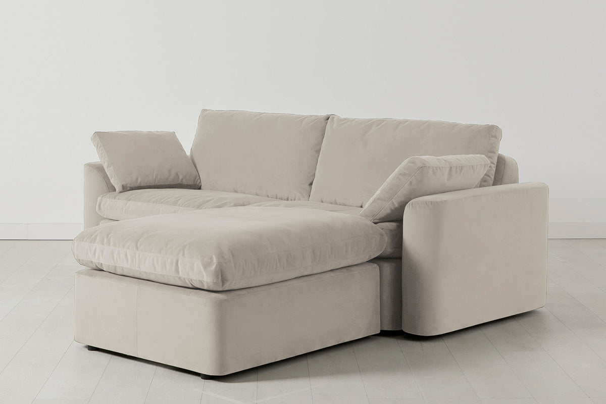 Model 13 3-Seater Right Chaise Sofa, Bone