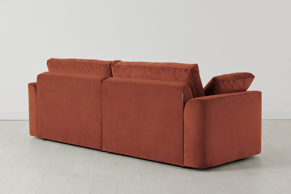 Model 13 3-Seater Left Chaise Sofa, Brick