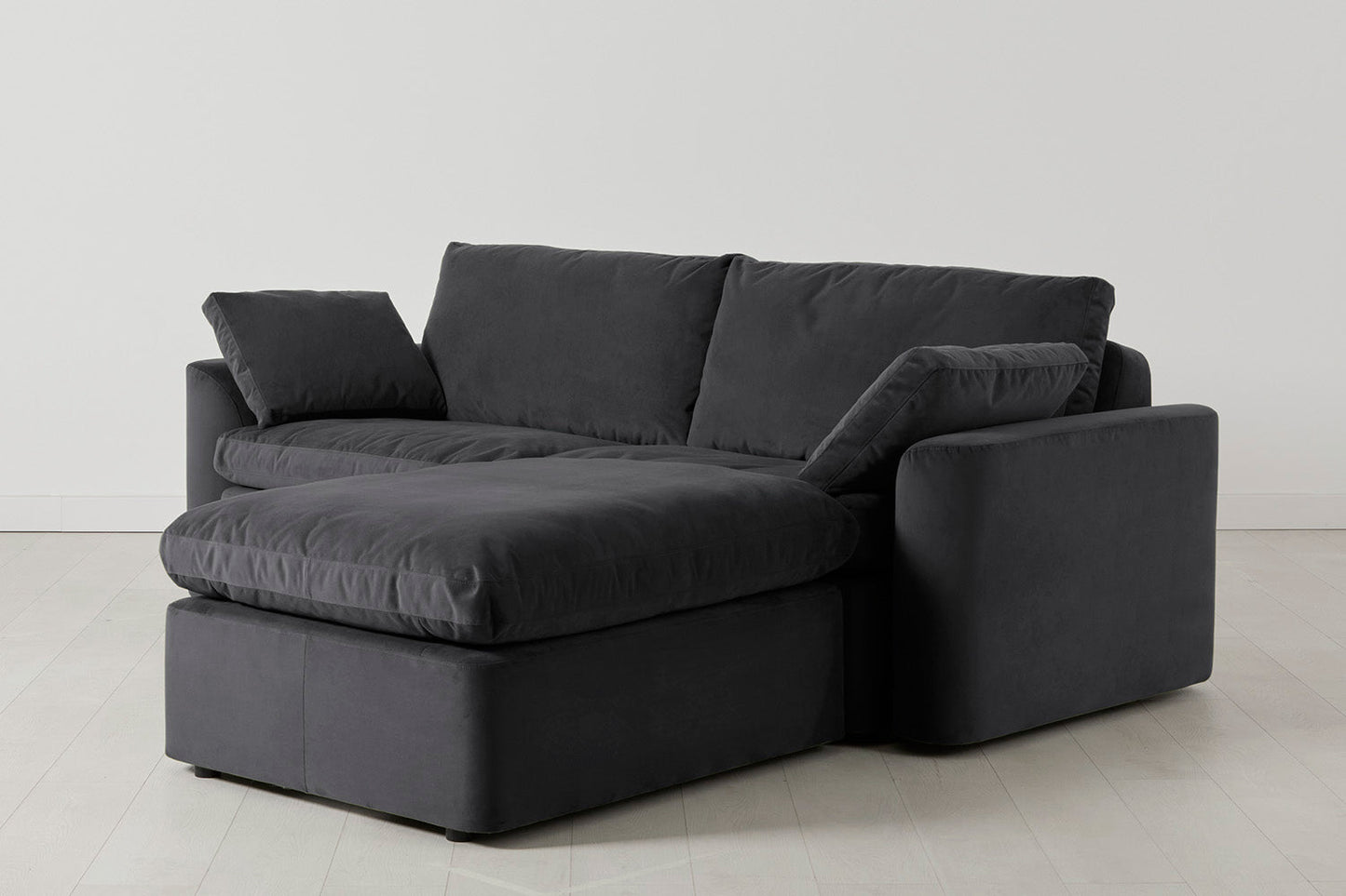 Model 13 3-Seater Right Chaise Sofa, Charcoal