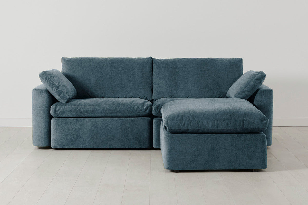 Model 13 3-Seater Right Chaise Sofa, Hydro