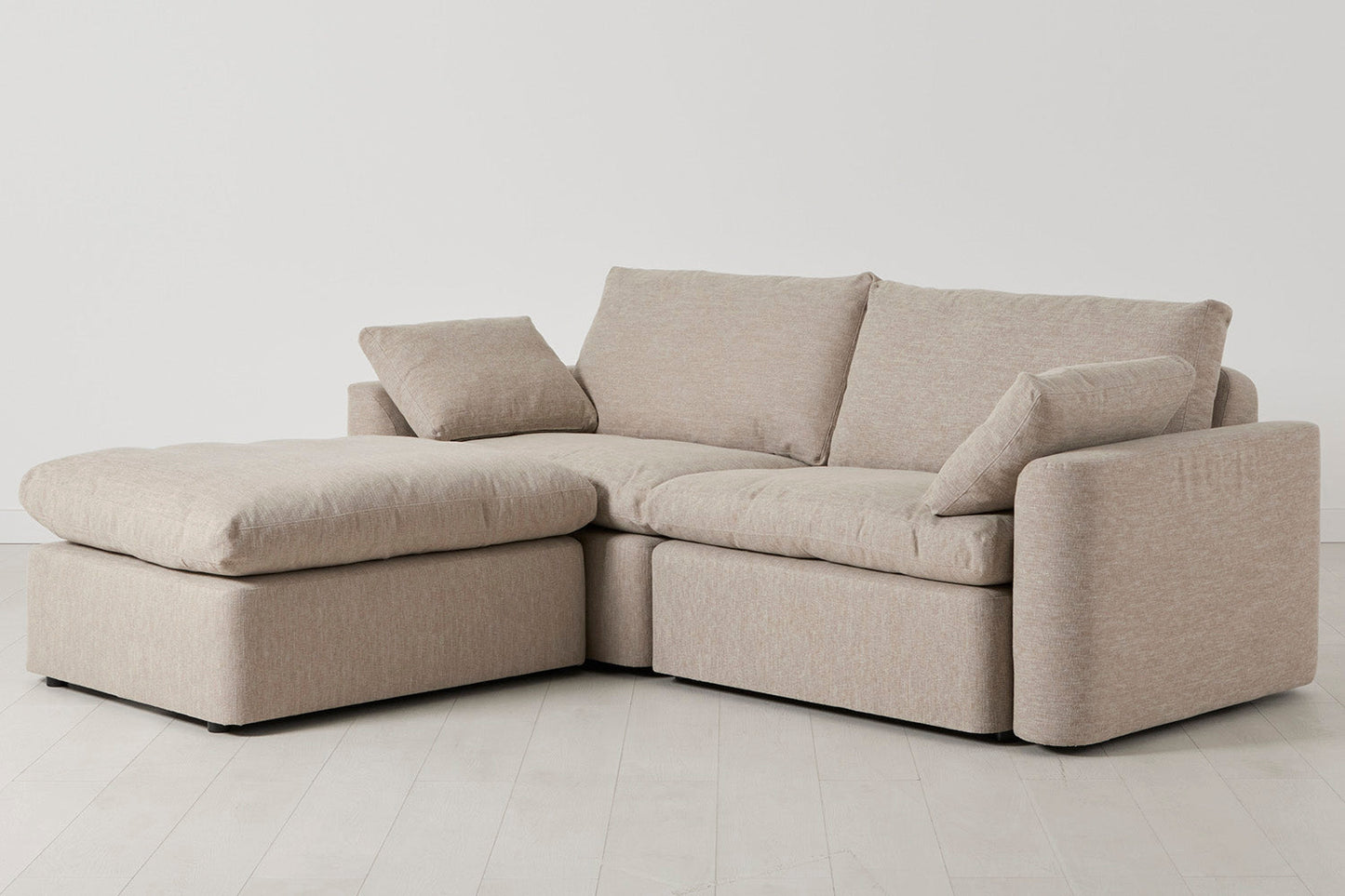Model 13 3-Seater Left Chaise Sofa, Pumice