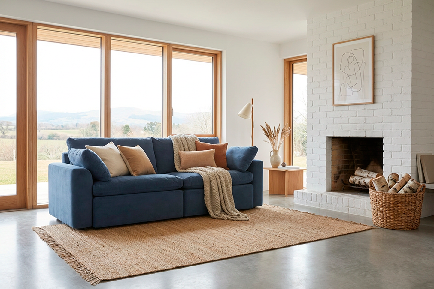 Model 13 3-Seater Sofa, Teal