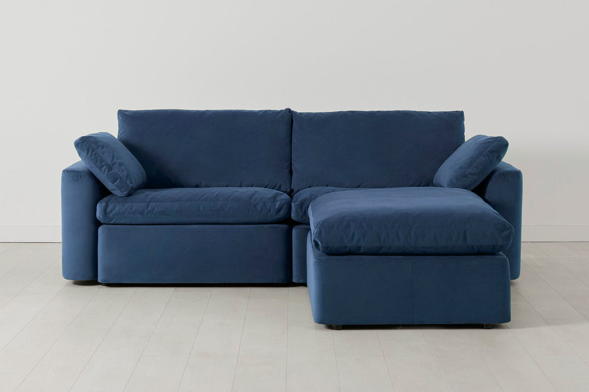 Model 13 3-Seater Right Chaise Sofa, Teal