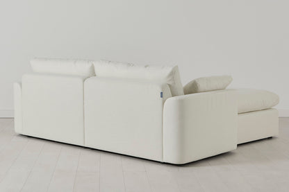 Model 13 3-Seater Right Chaise Sofa, White