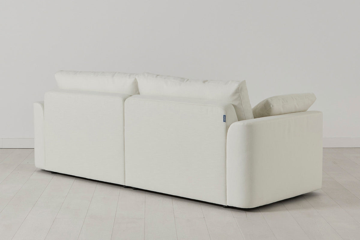 Model 13 3-Seater Left Chaise Sofa, White