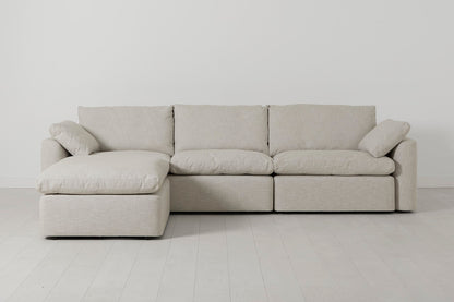 Model 13 4-Seater Left Chaise Sofa, Parchment