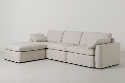 Model 13 4-Seater Left Chaise Sofa, Parchment