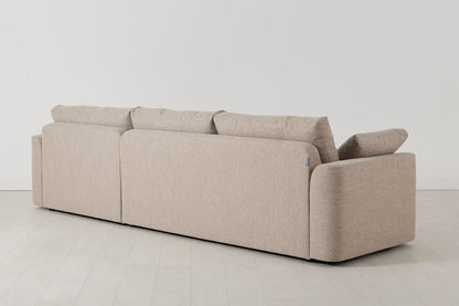 Model 13 4-Seater Left Chaise Sofa, Pumice