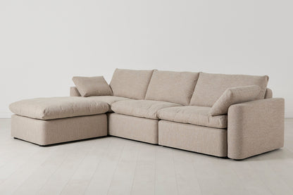 Model 13 4-Seater Left Chaise Sofa, Pumice