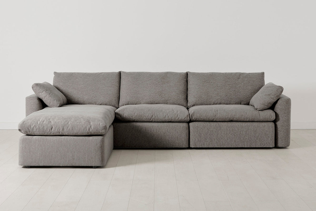 Model 13 4-Seater Left Chaise Sofa, Shadow
