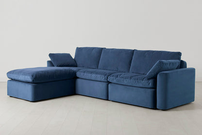 Model 13 4-Seater Left Chaise Sofa, Teal