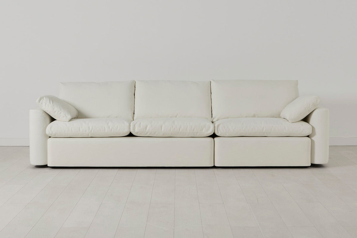 Model 13 4-Seater Sofa, White