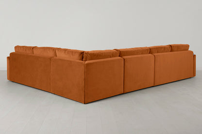 Model 13 Large Corner Sofa with Ottoman, Bronze