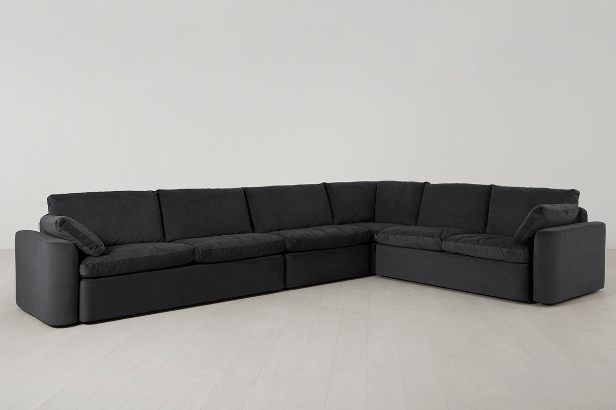 Model 13 Large Corner Sofa, Charcoal