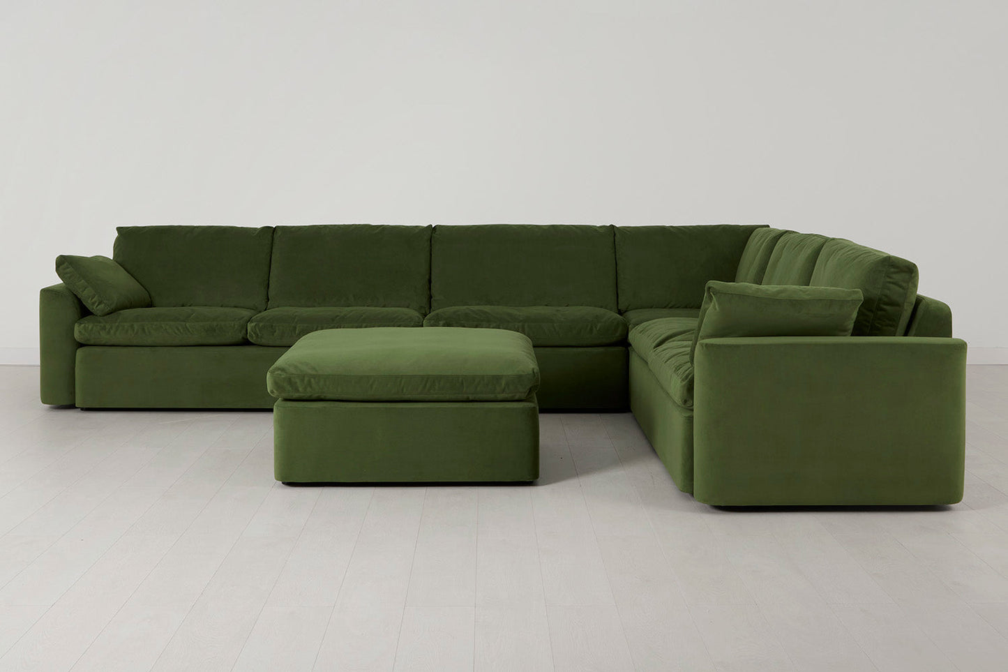 Model 13 Large Corner Sofa with Ottoman, Vine