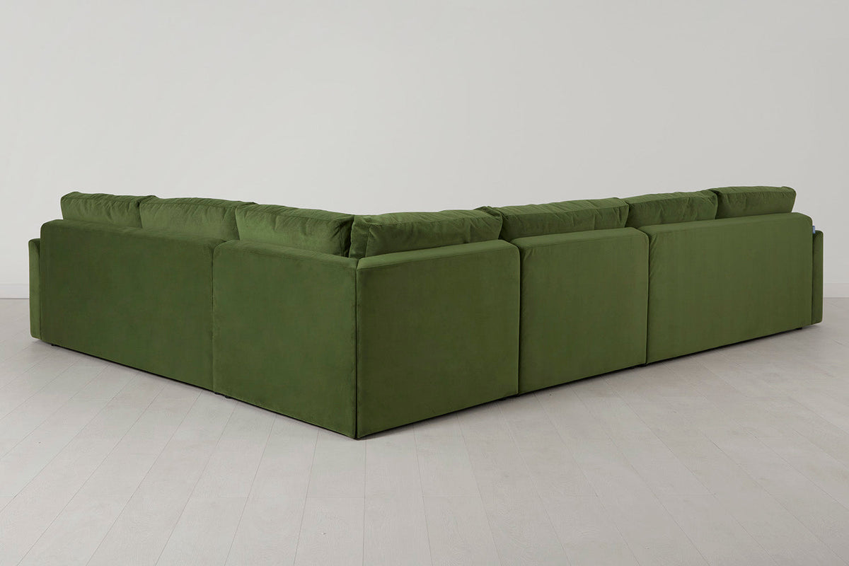 Model 13 Large Corner Sofa with Ottoman, Vine