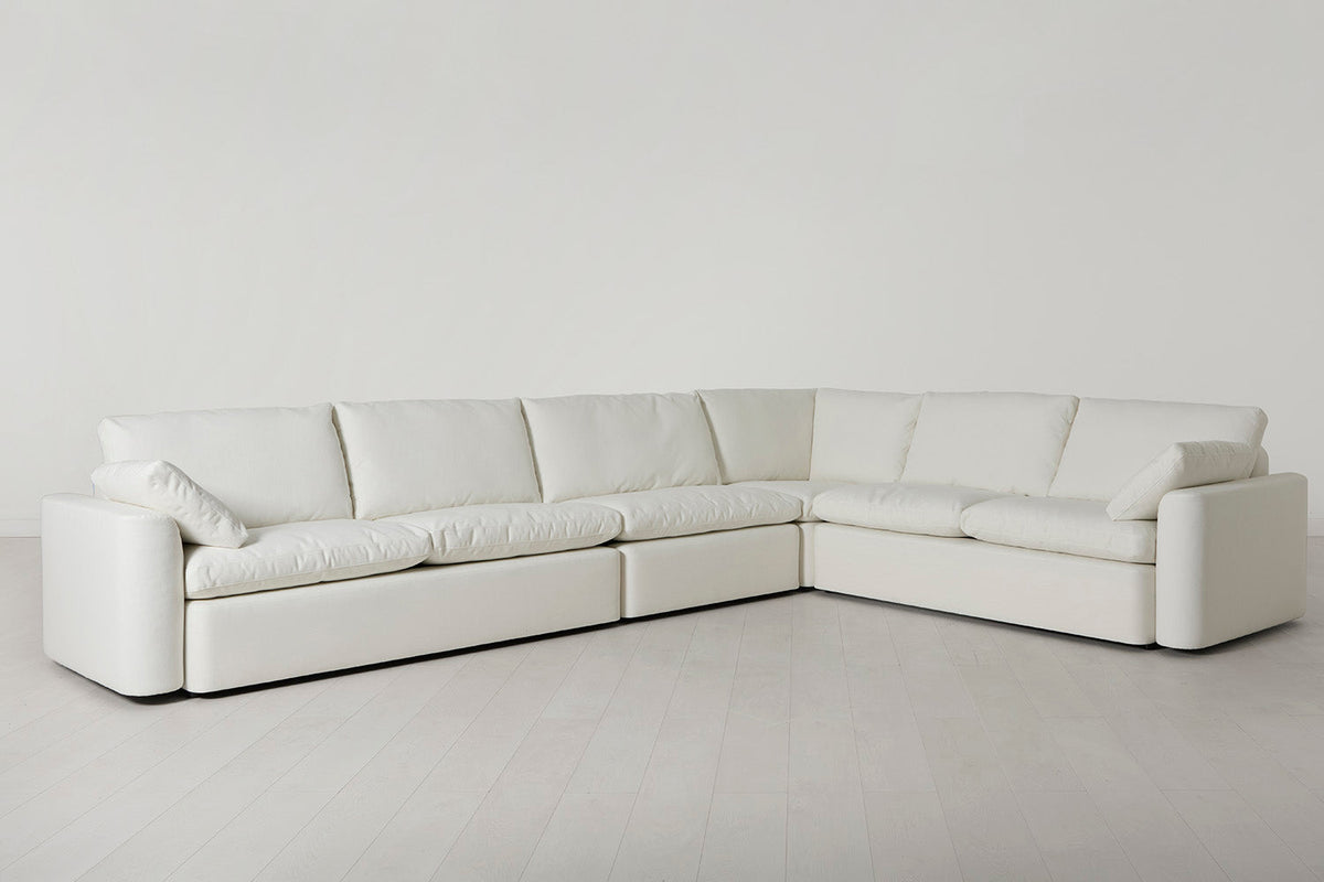 Model 13 Large Corner Sofa, White