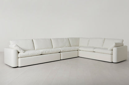 Model 13 Large Corner Sofa, White