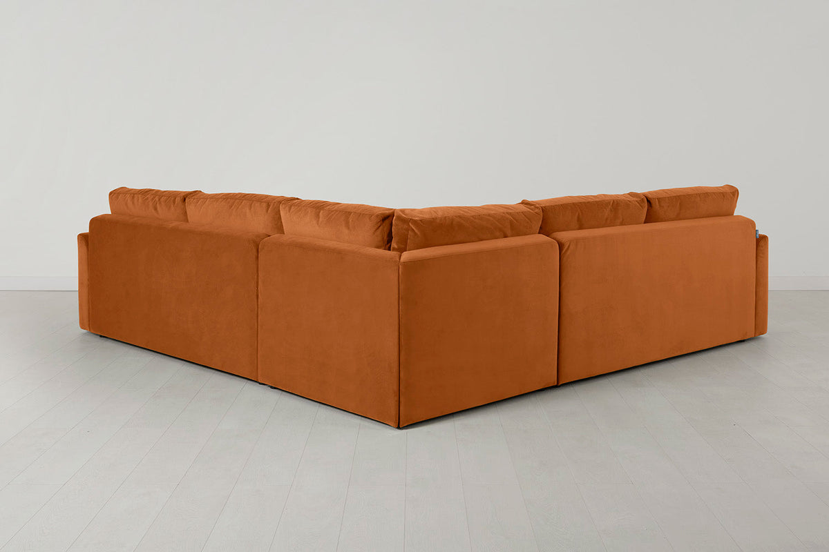 Model 13 Corner Sofa with Ottoman, Bronze