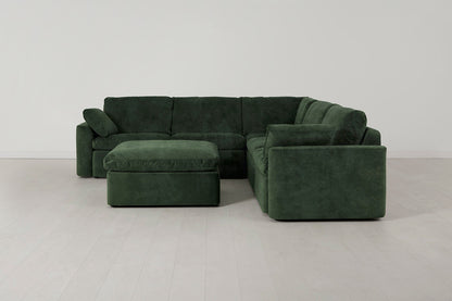 Model 13 Corner Sofa with Ottoman, Conifer