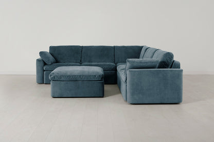 Model 13 Corner Sofa with Ottoman, Hydro