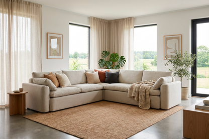 Model 13 Corner Sofa, Parchment