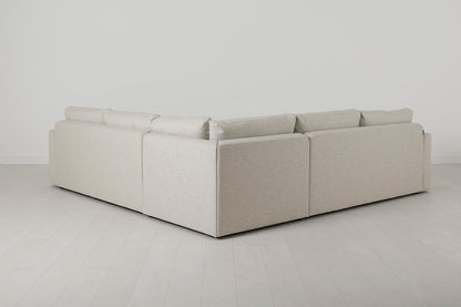 Model 13 Corner Sofa with Ottoman, Parchment
