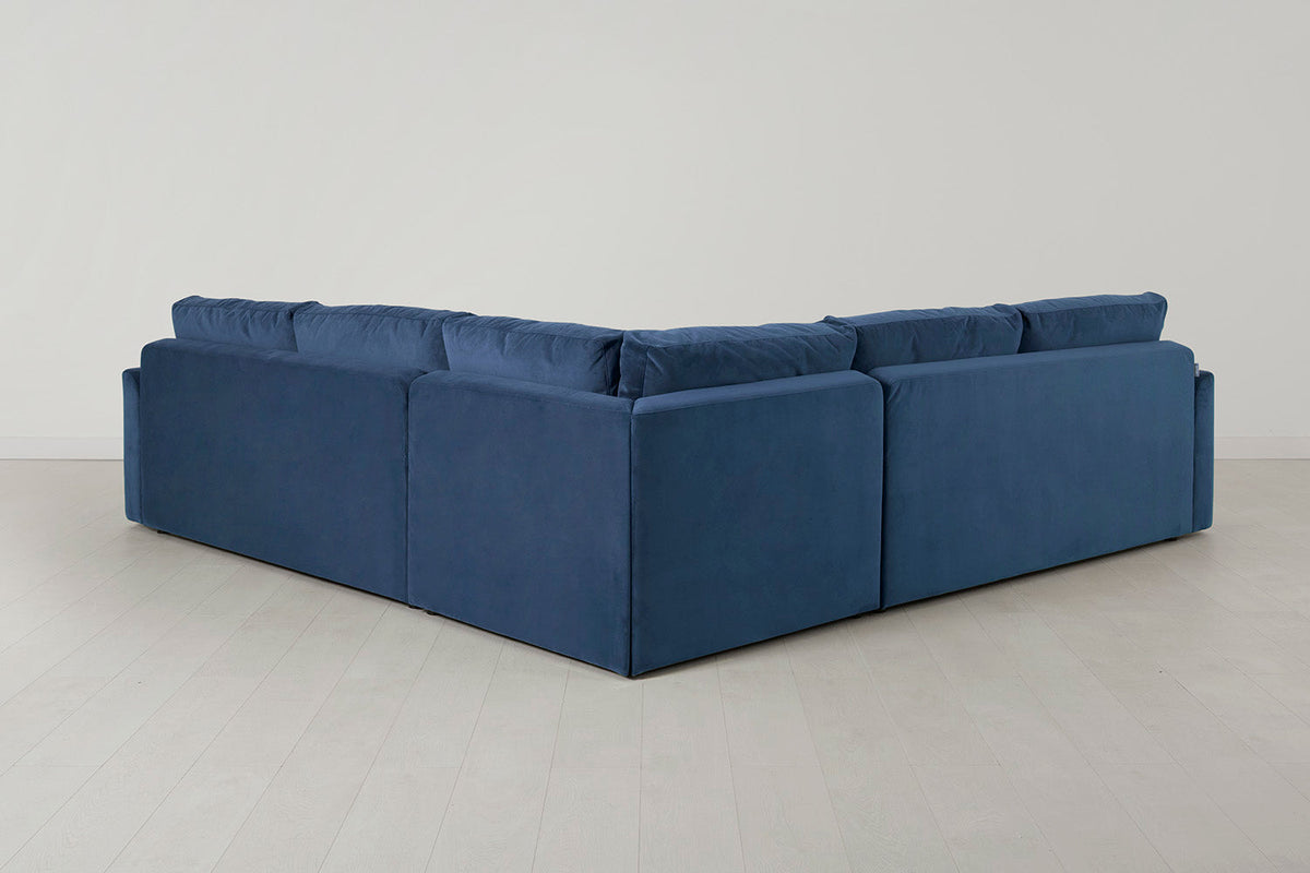 Model 13 Corner Sofa with Ottoman, Teal