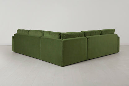 Model 13 Corner Sofa with Ottoman, Vine