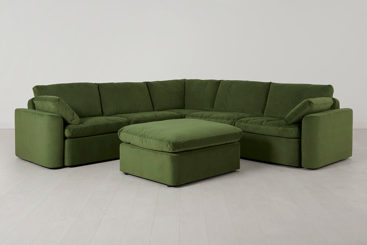 Model 13 Corner Sofa with Ottoman, Vine