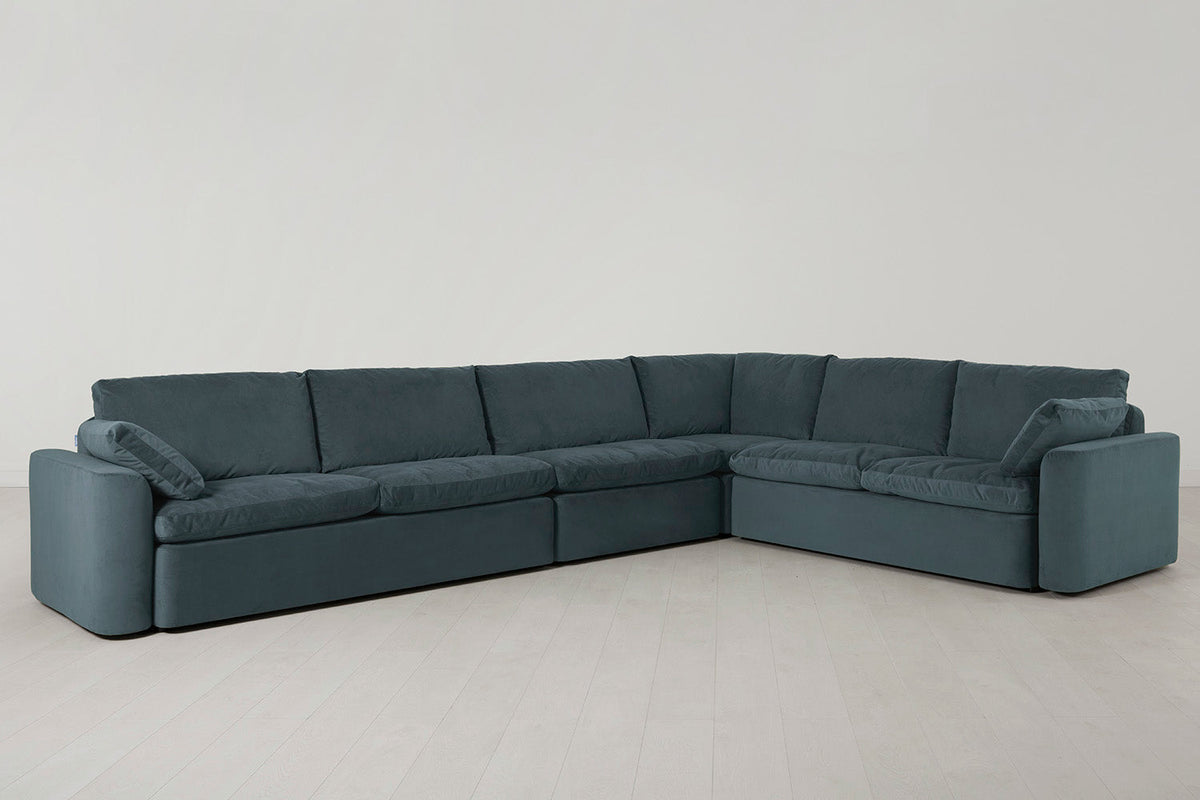 Model 13 Large Corner Sofa, Petrol