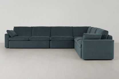Model 13 Large Corner Sofa, Petrol
